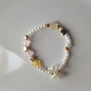 Star and Pearl Beaded Bracelet